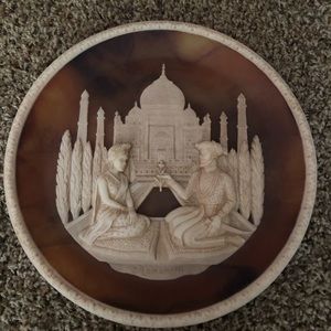 Brown Stone Incolay Plate (collector’s)